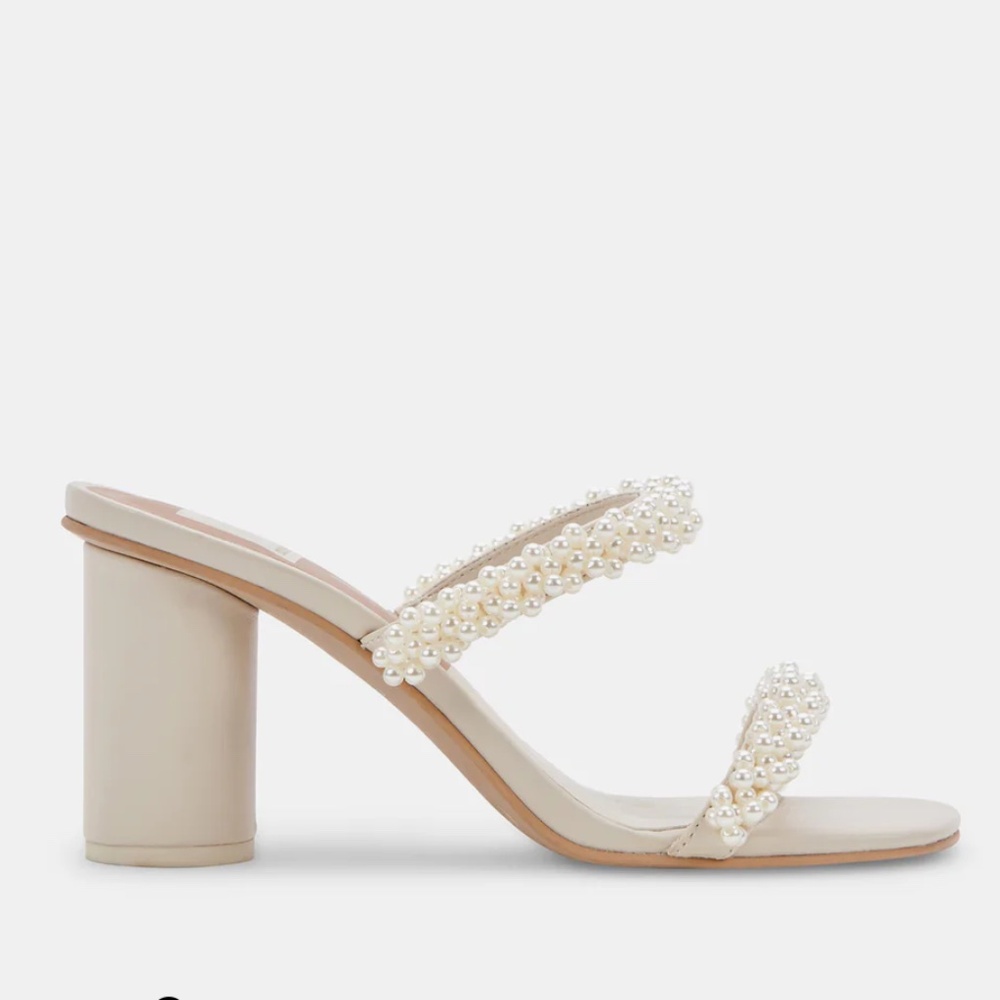 Dolce Vita Noel Heels Vanilla Pearls